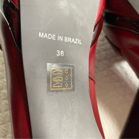 Carvela Oxblood Leather Platform High Heels Loafer Stilettos EU38 UK5 - Picture 12 of 14